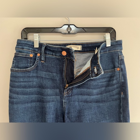 Madewell Curvy Kick Out Full-Length Jeans in Dark Wash, size 29 - Picture 7 of 12